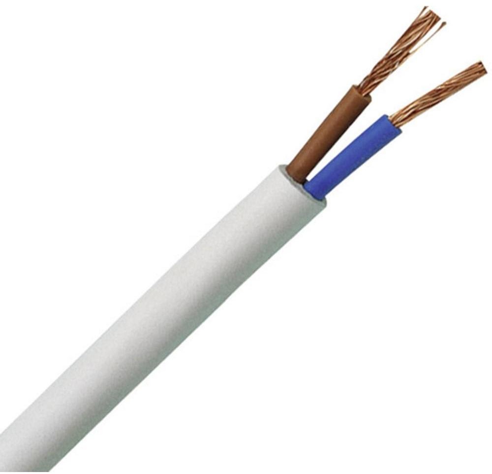 Conotech Kopp gumowany przełączający H03VV-F 2 x 0.75 mm Kopp 151510843 biały 10 m