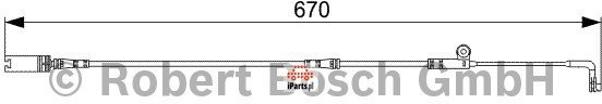 BOSCH Czujnik zużycia klocków hamulcowych 1 987 473 002