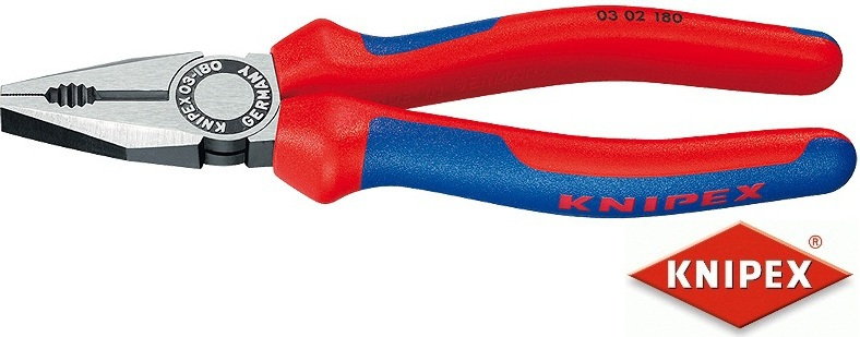Knipex szczypce uniwersalne, dwukomponentowe DIN ISO 5746 (03 02 160/ 180/ 200)