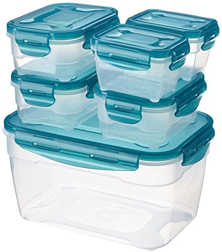 AmazonBasics hermetyczne pojemniki do przechowywania żywności, 6 sztuk 20141367