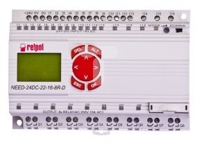 Relpol Przekaźnik programowalny 24V DC 16we 8wy z wyświetlaczem i klawiaturą NEED-24DC-22-16-8R-D 859362 0918-415AA-RE021