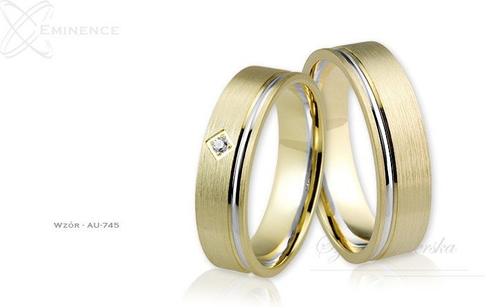 Eminence Obrączki ślubne - wzór Au-745