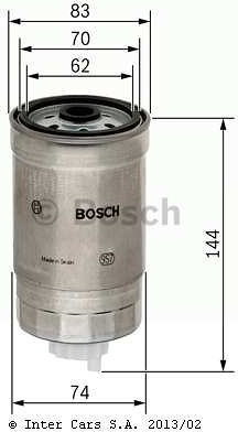 Bosch Filtr paliwa FILTRY 1 457 434 516