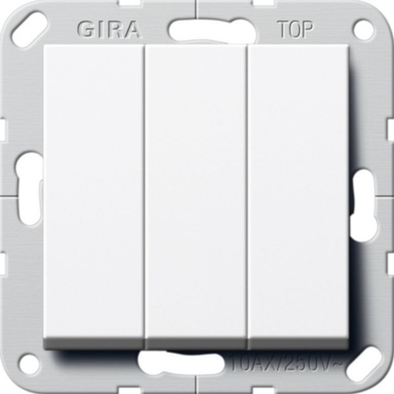 Gira 011 01135777 Wyłącznik kołyskowy System 55 Łącznik British Standard