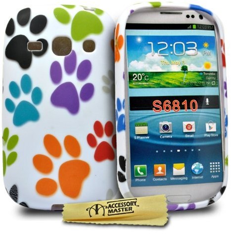 Samsung Accessory Master Multi podstawa kroku kwiecisty wzór silikonowy zabezpieczających pokrowiec na Galaxy Fame S6810
