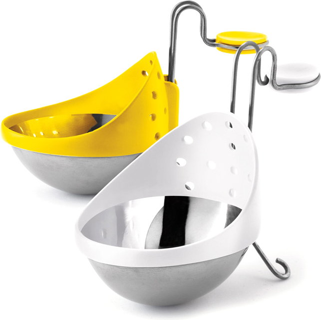 Cuisipro Stalowe foremki do jajek w Koszulkach 2 szt. Egg Poacher CU-747308