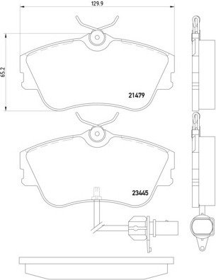TEXTAR Zestaw klocków hamulcowych, hamulce tarczowe 2147903