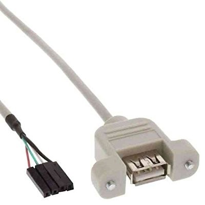 InLine 33440 °F montażu tuleja A na słupek złącze USB 2.0 przyłącze kabla (0,6 m)