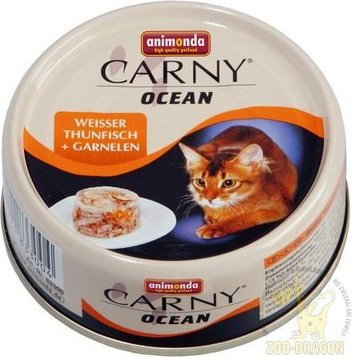 Animonda Carny Ocean Biały Tuńczyk i Krewetki 80g 83-300