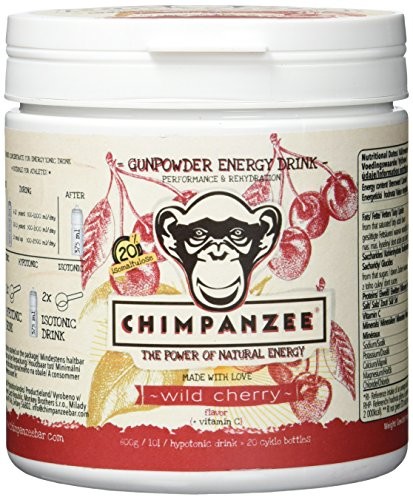 Chimpanzee Gunpowder Energy Drink Puszka Po 600 G Żywienia Wild Czereśnia (Ve 1/Cena Na Puszkę), Czerwony, Rozmiar Standardowy (CH100019D)