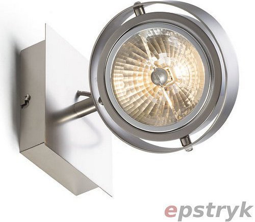 Redlux Oprawa CASSIE ścienna nikiel mat 230V/12V G53 50W, R10591,
