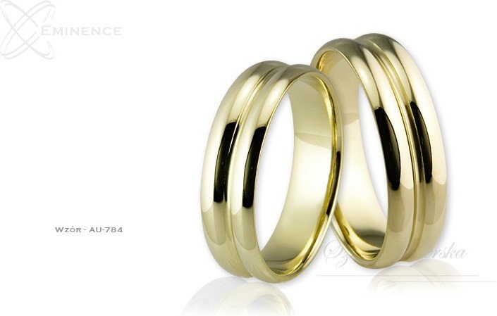Eminence Obrączki ślubne - wzór Au-784