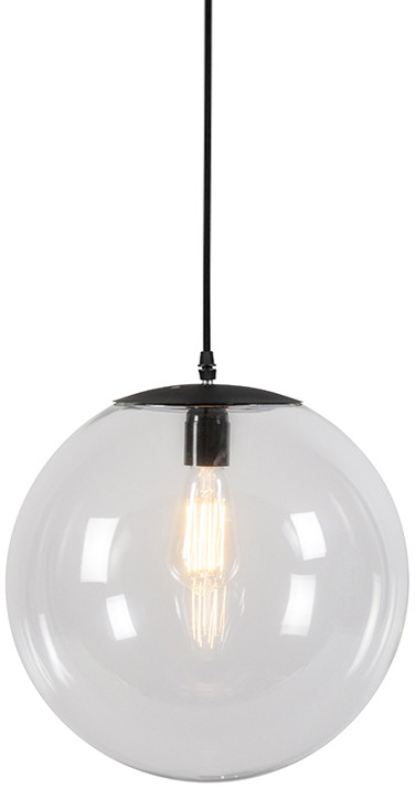 QAZQA Nowoczesna lampa wisząca przezroczysta 35cm - Pallon