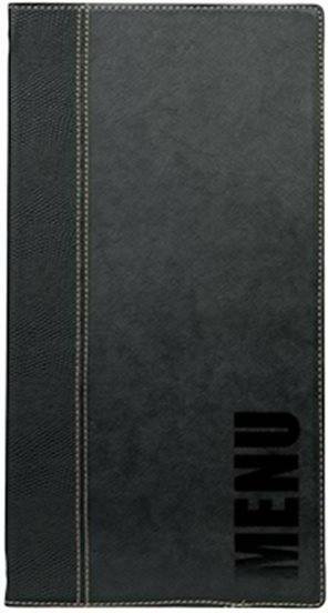 Securit Karta Menu Trendy | Czarna | Wydłużona | 18x36cm MC-TR45-BL