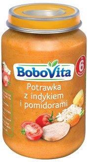 BOBOVITA Potrawka z indykiem i pomidorami po 6 miesiącu 190 g
