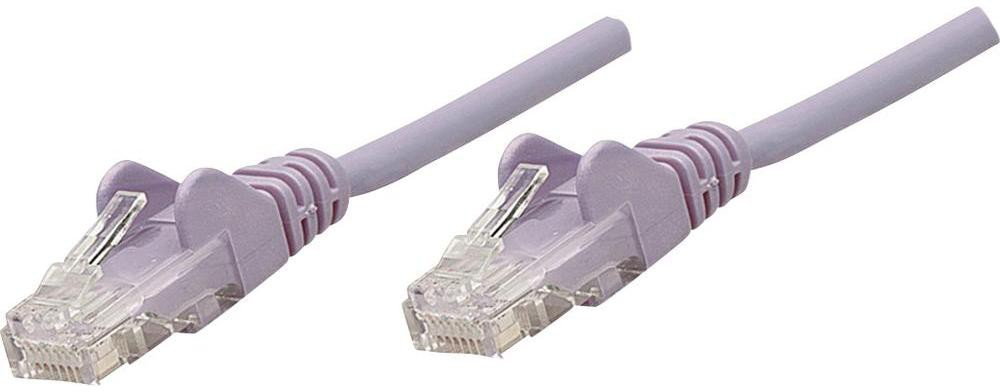 Intellinet Kabel sieciowy 453448 CAT 5e U/UTP AWG 26 RJ45 0.50 m Liliowy