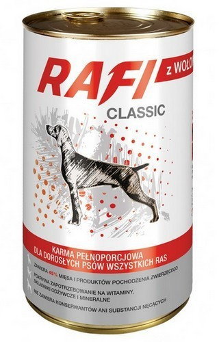 Rafi Pies Classic Wołowina w sosie 1250g 10023