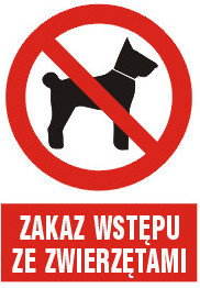 PL Zakaz wstępu ze zwierzętami