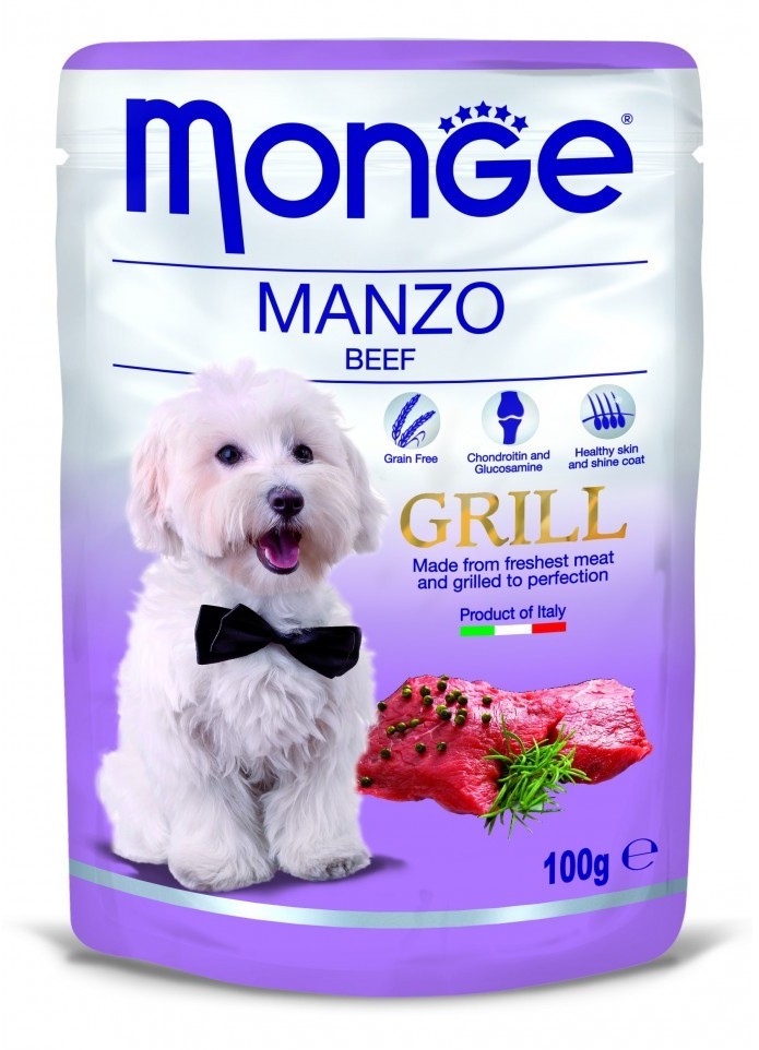 Monge Dog Grill Wołowina 100G