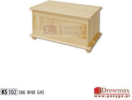 Drewmax Kufer sosnowy typ KS 102