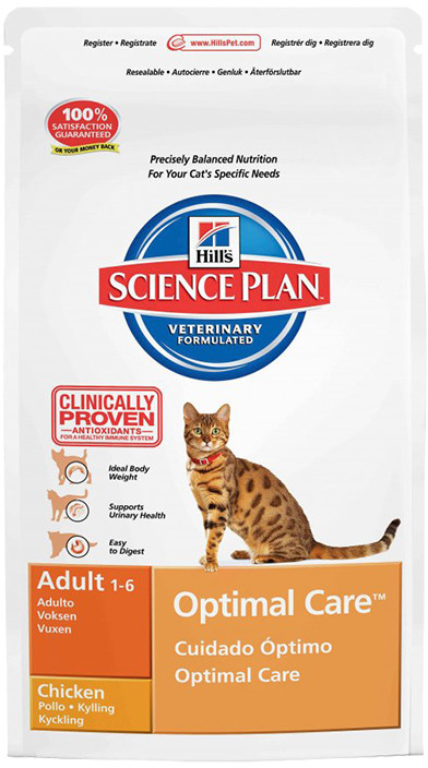 Hills Feline Adult Optimal Care Chicken 30 kg