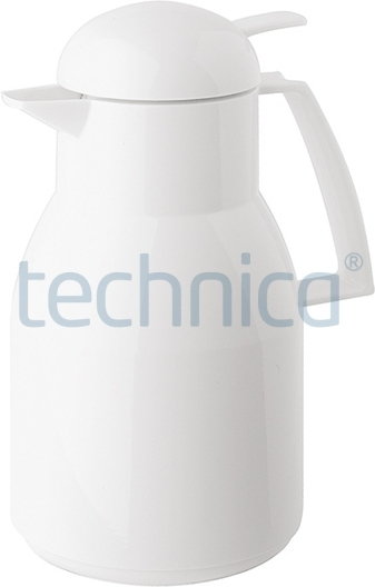 Helios Termos z tworzywa, z pokrywką 1 l, biały | , Top Push HELIOS-2724-001