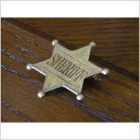 Denix KLASYCZNA ZŁOTA Odznaka SHERIFF