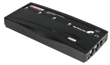 STARTECH.COM Startech 4 port VGA/PS/2 KVM Switch  przewód PS/2 KVM przełącznik w zestawie  4 port Desktop przełącznik KVM 1 X PS/2 i 4 X VGA female SV411K