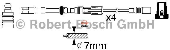 BOSCH Przewody zapłonowe - zestaw 0 986 356 337