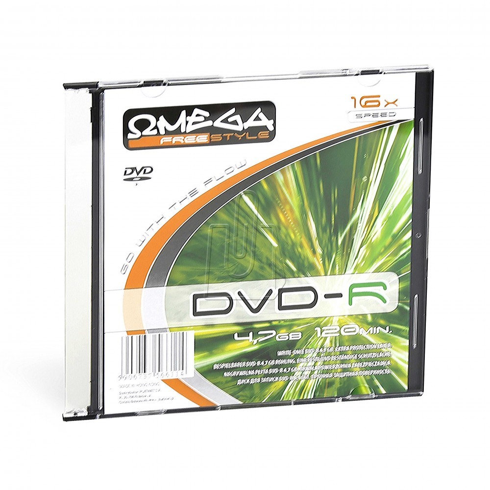 Omega Płyta Freestyle DVD-R 4,7GB 16X Slim Case 1