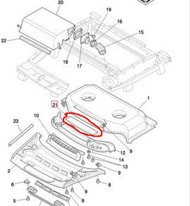 CNH FILTR KABINY NEW HOLLAND 86503047