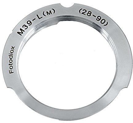 Fotodiox LENS Mount Adapter, M39 Wątku (39 mm X1, Leica Screw Mount) Lens to Leica M Adapter with 28 MM/90 mm Frame Line, fits Leica M-Monochrome, M8.2, M9, M9-P, M10 and Ricoh GXR Mount A12 10M39LM2890