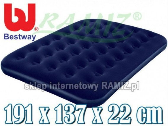 Bestway MATERAC WELUROWY +POMPKA DOUBLE 191/137/22cm 67287