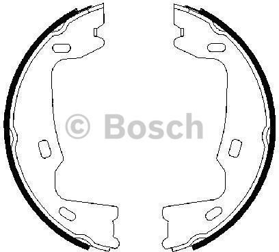 BOSCH Zesatw szczęk hamulcowych 0 986 487 214