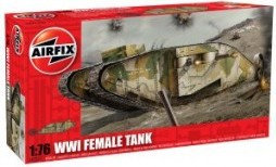 Фото - Збірна модель AIRFIX Brytyjski czołg Mark I, female, seria Vintage Classics 02337V 