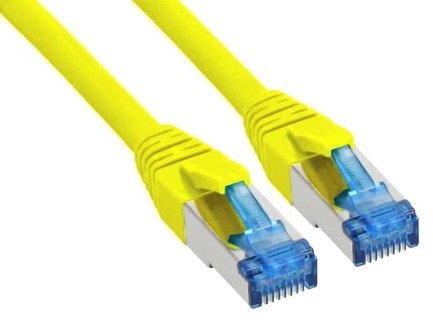 InLine Patch Cable, Cat.6 A, S-STP/PiMF, 500 MHz, 5 m Żółty 4043718088898