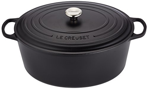 Le Creuset Signature brytfanna, odporna na zarysowania, owalna, czarny, 40 cm 21178400000430