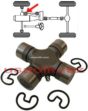 Krzyżak przedniego wału napędowego przedni Ford Explorer Sport Trac 4x4