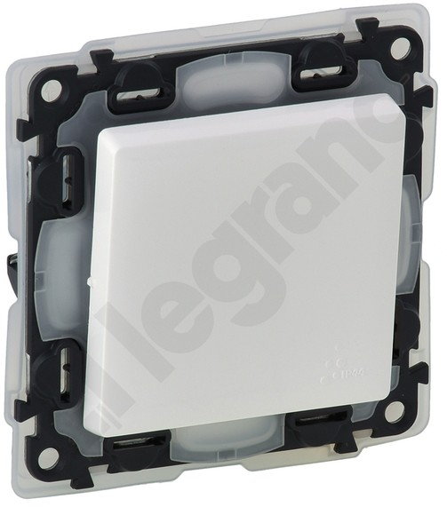 Legrand Valena Life Łącznik jednobiegunowy IP44 - 10 AX Biały - 752151