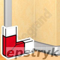 Legrand DLP Alu Kąt płaski 50x105, 011243,