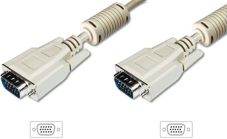 Assmann Kabel monitorowy, XGA, HD15, PREMIUM, 2xferryt, 5,0m (AK-310103-050-E)