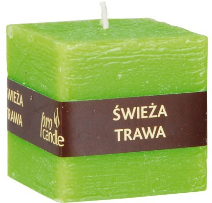 Pro Candle wieca zapachowa ProCandle 791004 / sześcian / świeża trawa