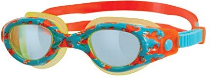 Zoggs dzieci Hank Junior Character gogle okulary do pływania, niebieski/pomarańczowy, 6 14 lat 382217