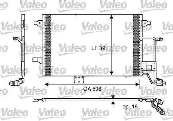 VALEO Skraplacz, klimatyzacja 817665