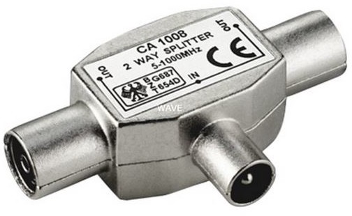 Goobay Adapter AV Goobay Rozdzielacz przewodu koncentrycznego 11533