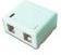 Equip Gniazdo natynkowe 2xRJ45 Cat. 6