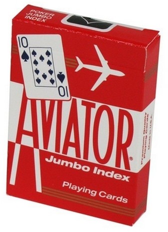U.S.Playing Card Company Karty do gry Aviator Jumbo Index