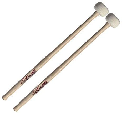 Stagg 19037 kotły (instrument muzyczny) pałeczkami/timpani mallets (1 Pair, klon lód na patyku z głowicą filc 38 MM, długość: 375 MM) 19037