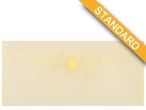 Donau PBS Teczka kopertowa zatrzask, PP, DL, 180mikr., żółty DN817-6