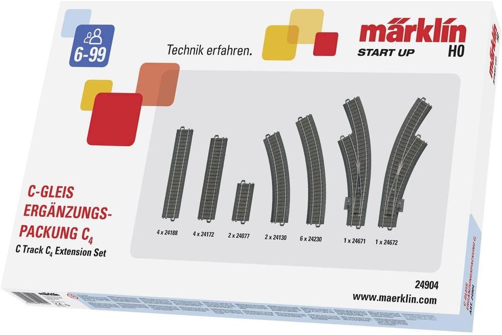 Maerklin Start up Rozszerzenie zestawu C4 Marklin 24904 skala H0